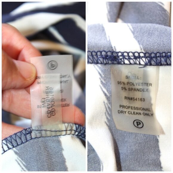 Calvin Klein Navy blue striped Maxi dress Size 8 sleeveless summer and beachy - Picture 8 of 10